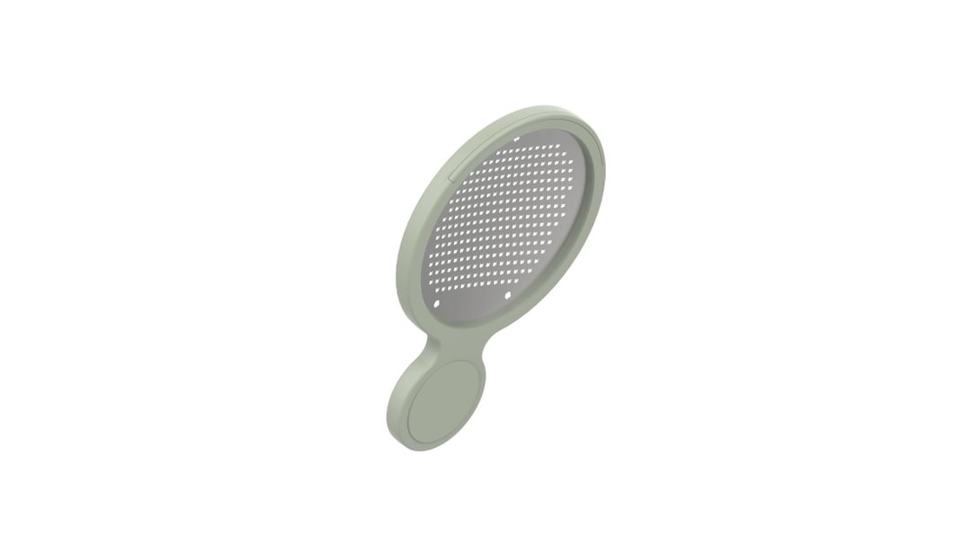 Round fine paddle grater