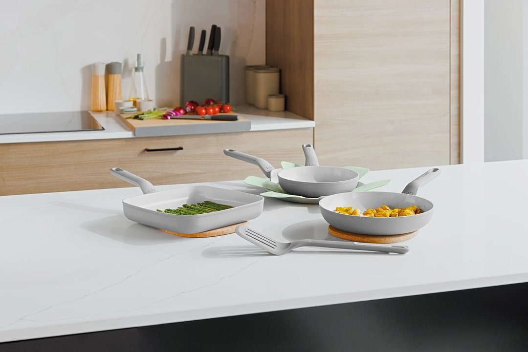 4-pc frying pan set non-stick Balance Moonmist with turner Balance