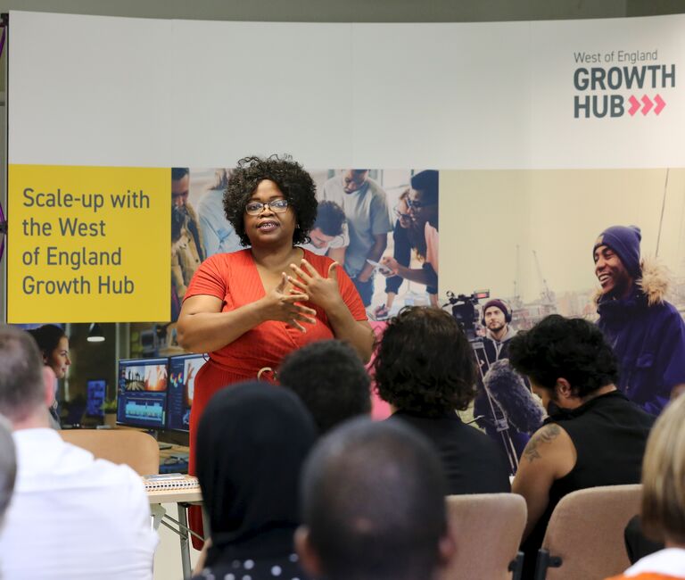 Group at a Growth Hub event