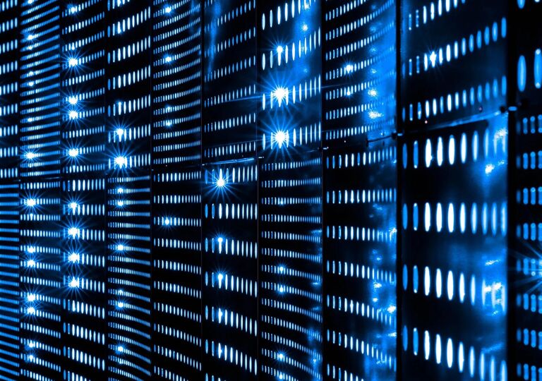Servers lit up