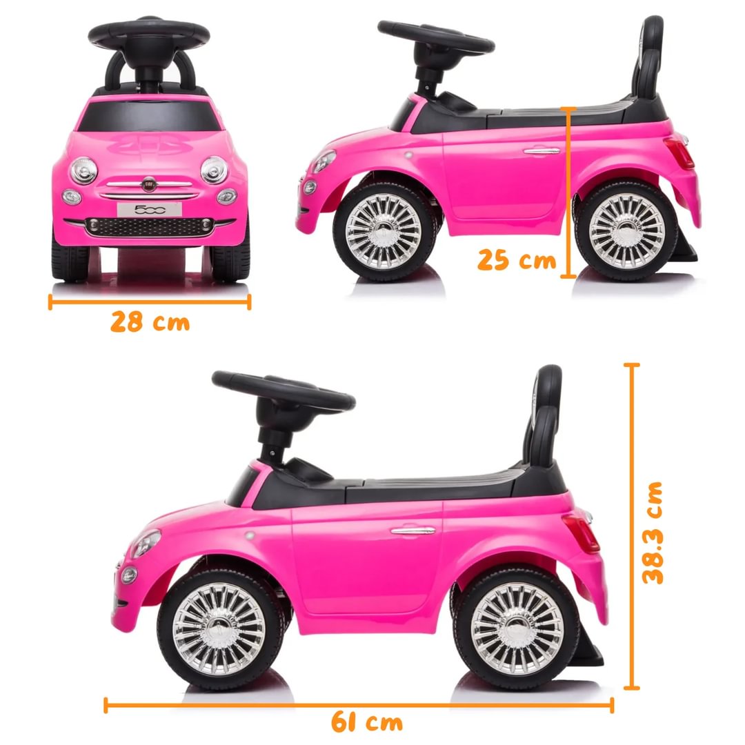 Fiat 500 Ride-on Car Pink Berghoff toys