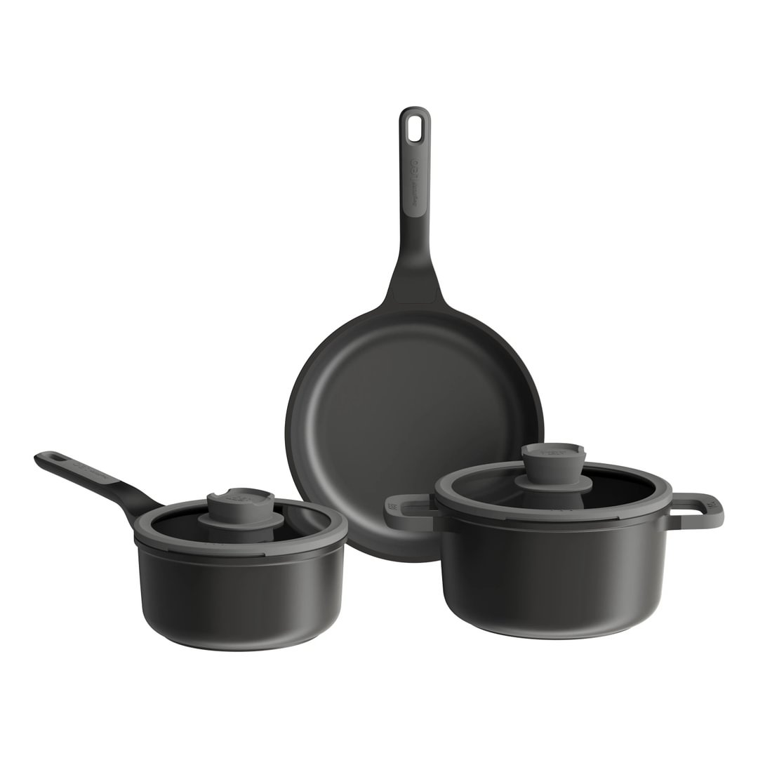 5-pc cookware set non-stick Stone+