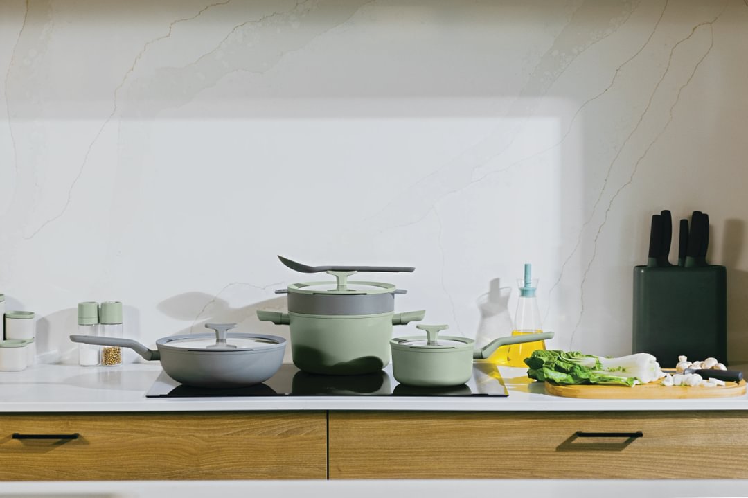 Covered stockpot non-stick Balance Sage 28cm