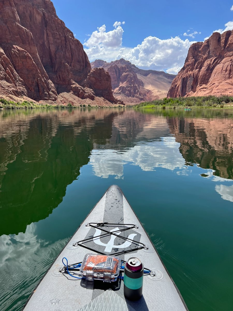 paddleboard through a canyon