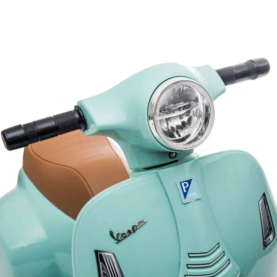 scooter VESPA SPORTIQUE bleu clair 1/6 métal XONEX moto miniature de collection