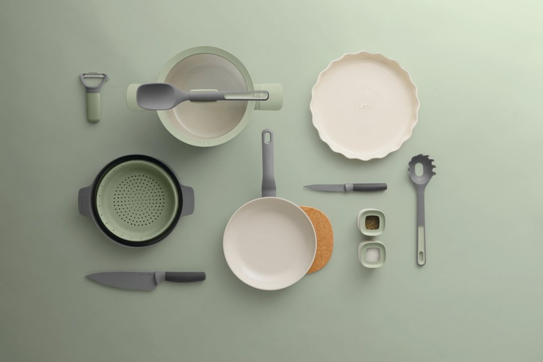 Covered 2-handle sauté pan non-stick Balance Sage 26cm