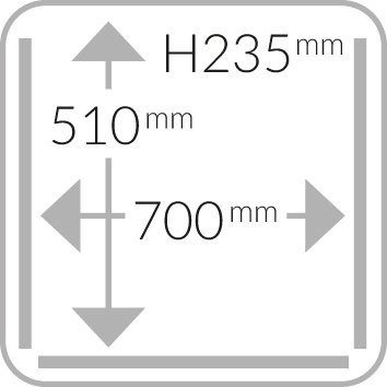 Falcon 80 3x seal bar Left+Front+Right