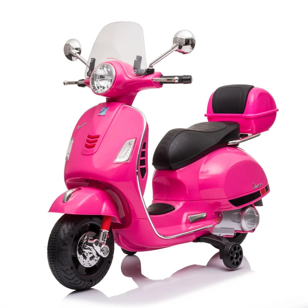 T-shirt Enfant Vespa Rose - Taille 3/4-5/6 - Style Scooter Deux Tons - Neuf Sans étiquettes