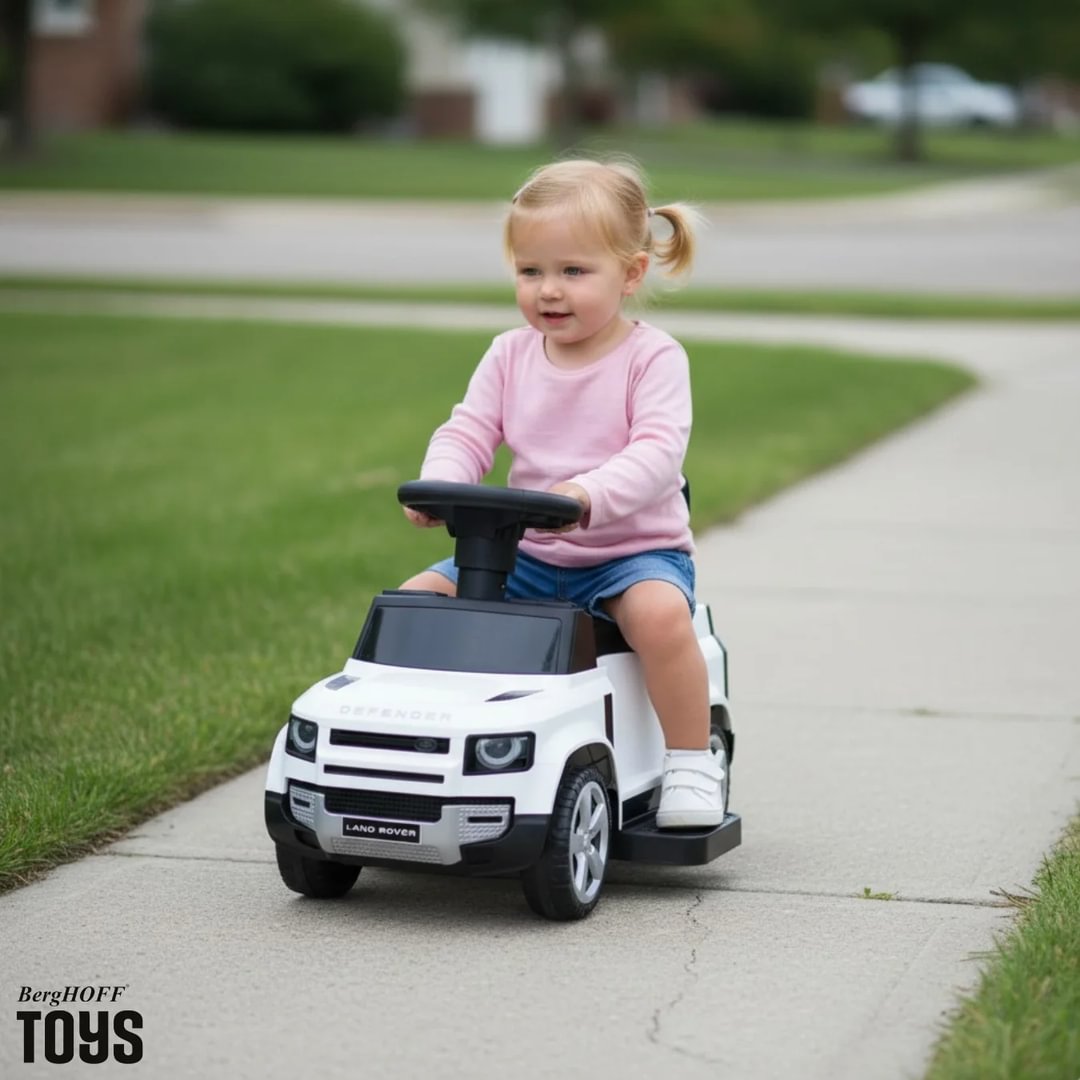 Land Rover Defender 90 Foot-to-Floor Car 2-in-1 - White