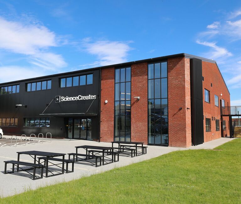 exterior of science creates building
