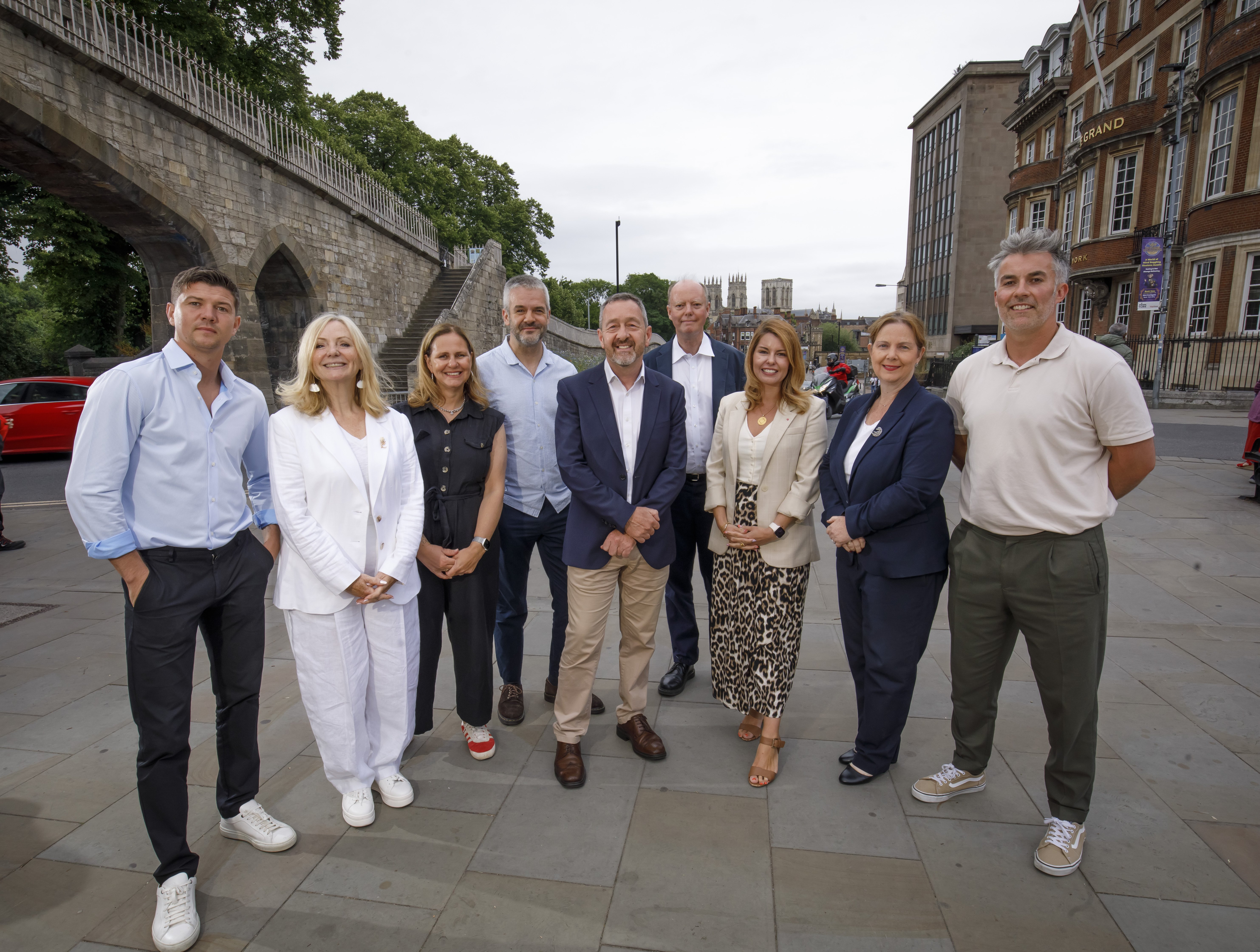 The Mayor with Chris Boardman and other Mayors from the UK