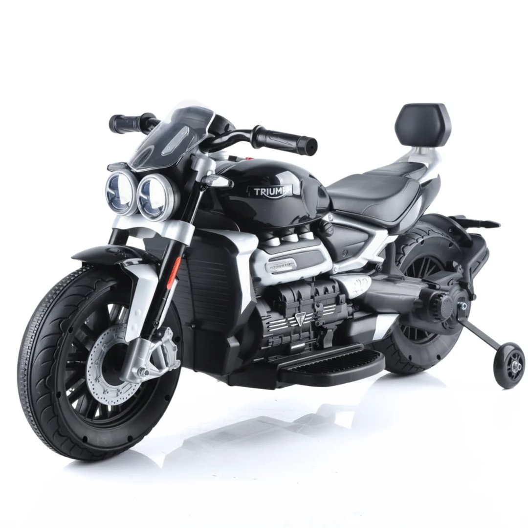Triumph Rocket 3GT Ride-on Motorcycle 12V - Black - Berghoff toys