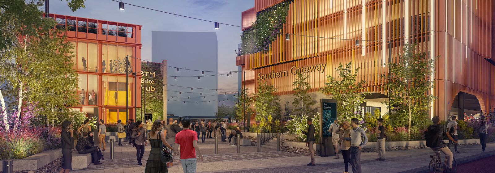 A CGI of the proposed new Southern Gateway at Temple Meads.
