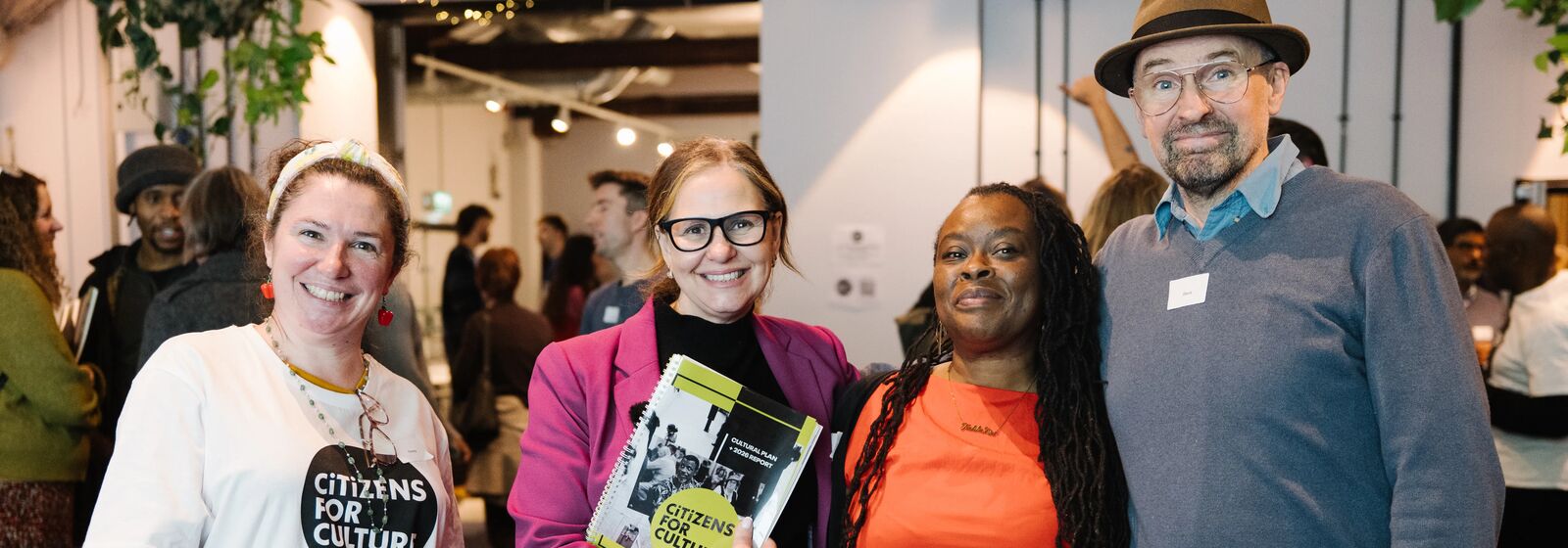 Mayor Helen Godwin at the launch of Citizens for Culture