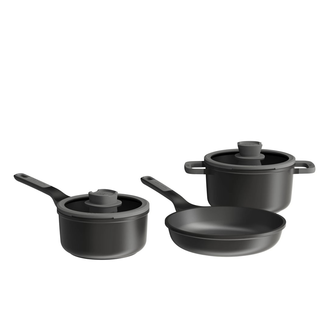 5-pc cookware set non-stick Stone+