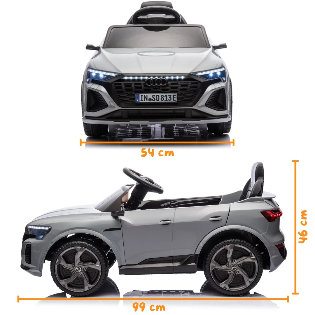 Audi SQ8 e-Tron Electric Ride-on Kids Car 12V - Grey