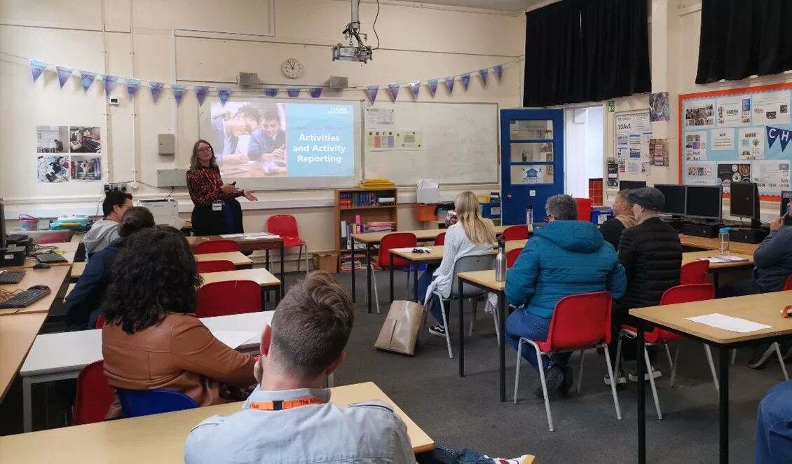 Teacher training day in classroom