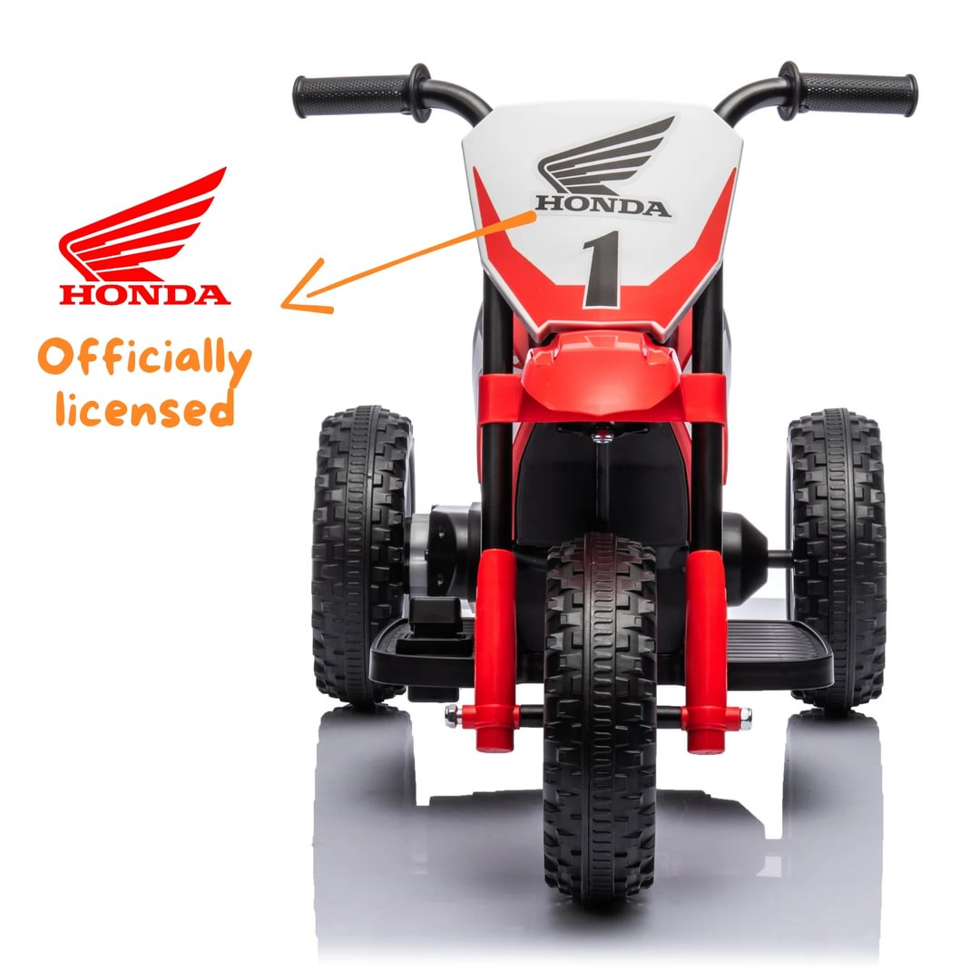 Moto Électrique Enfants Honda CRF450 – 6V, 3 Km/h, Pour 1 à 4 Ans (Certifiée CE)