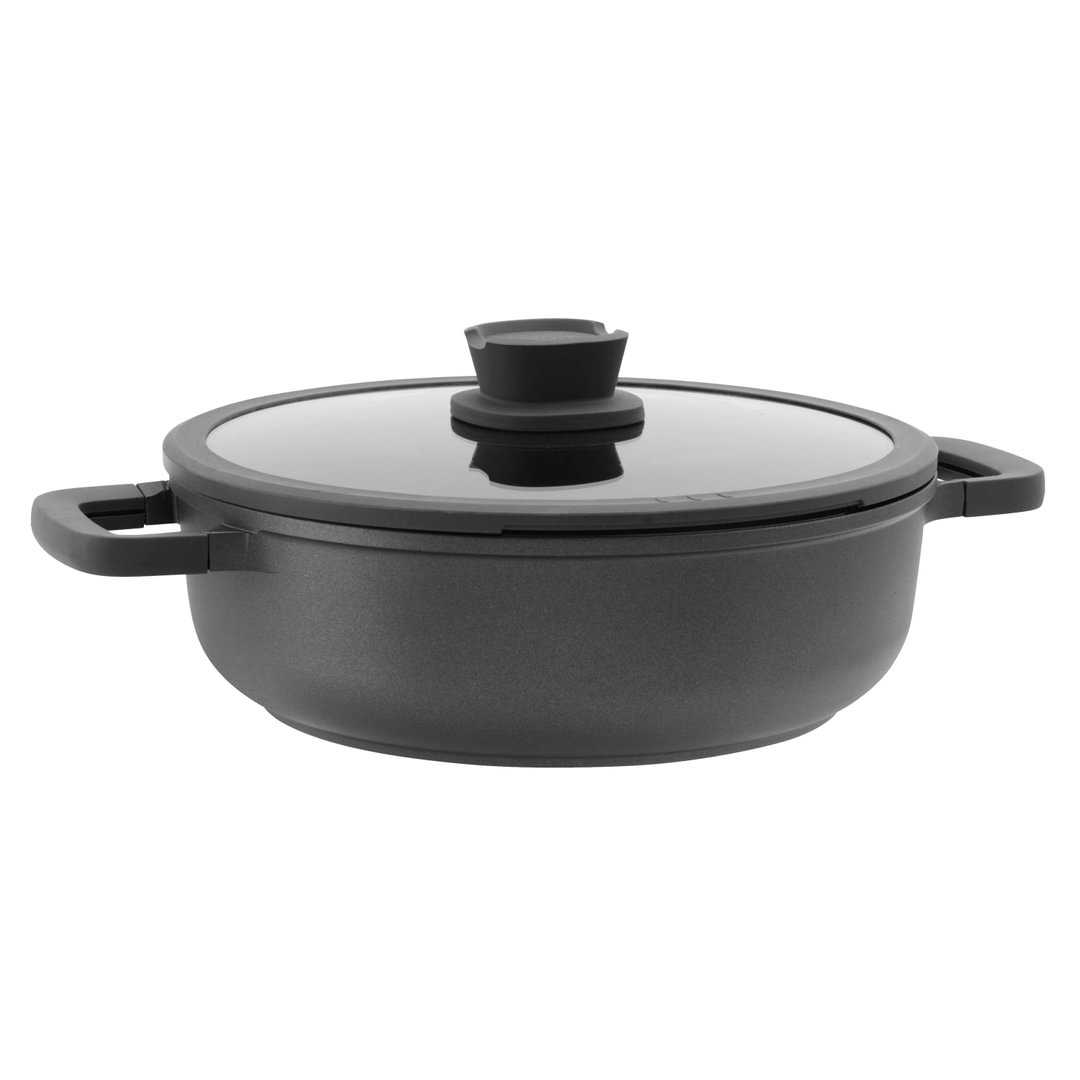 Covered 2-handle sauté pan non-stick Stone+ 28cm