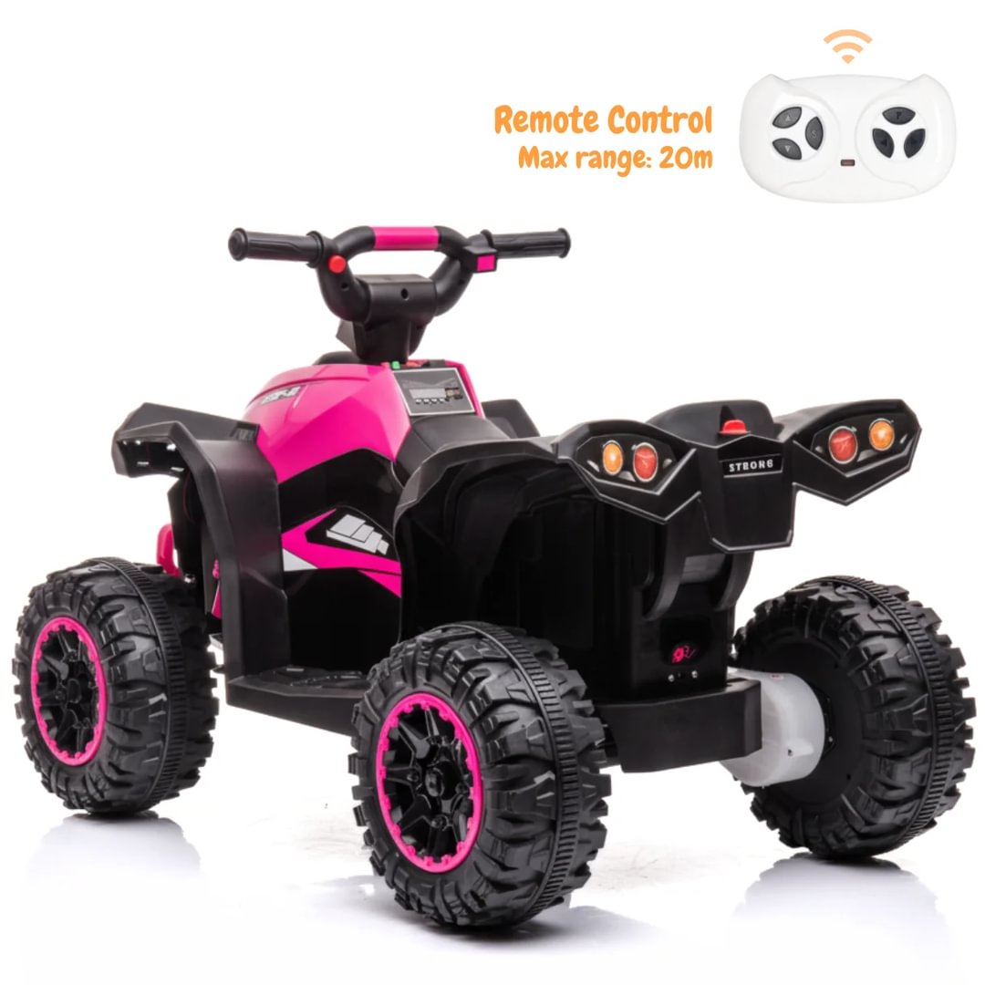 Vrooomy® XC-Sport Electric Quad for Children 12V - Pink - Berghoff