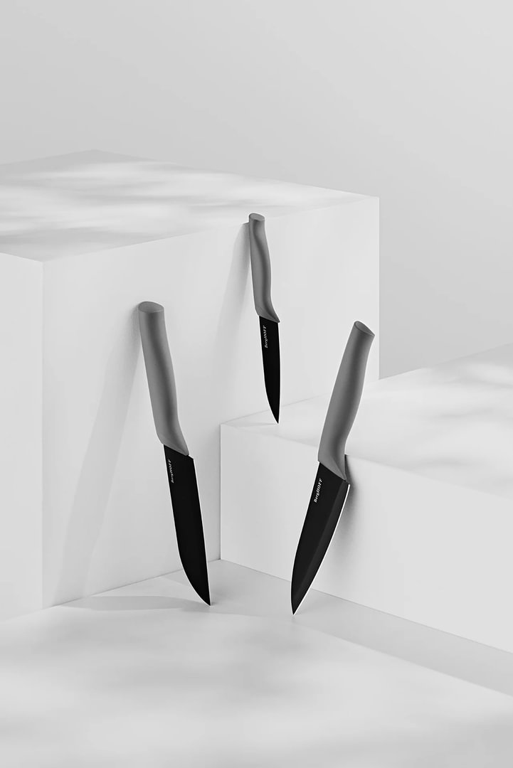 3-pc knife set Vector