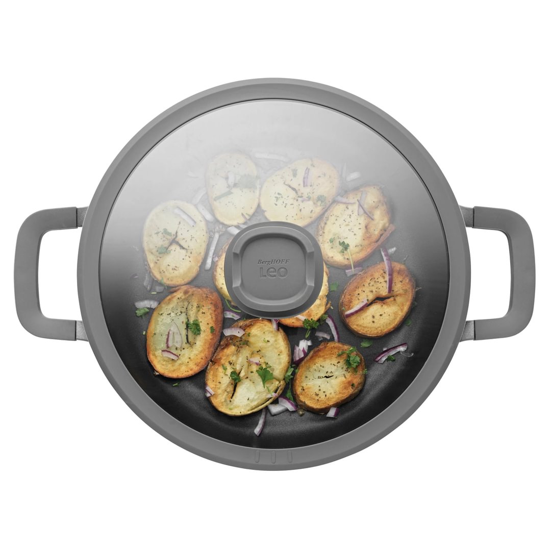 Covered 2-handle sauté pan non-stick Stone+ 28cm