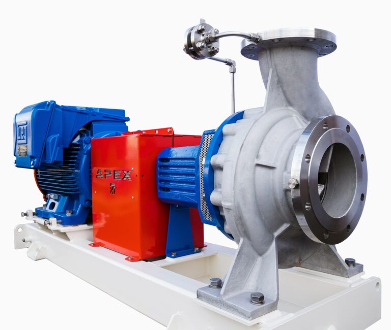Pump on white background