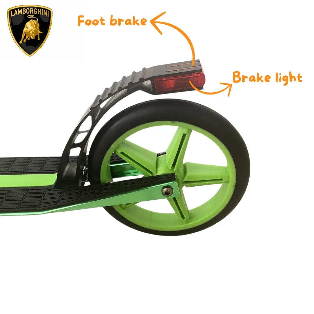 ★スタンダードMiniクッションgreen Lamborghini Foldable Kids Scooter - Green - Berghoff toys