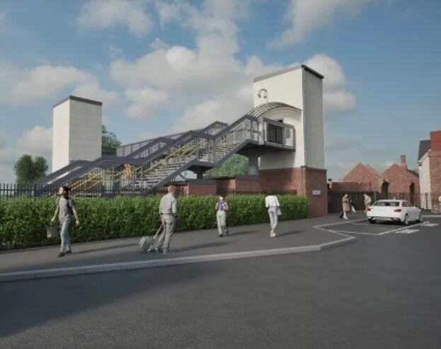 Artist impression of the new station at Charfield