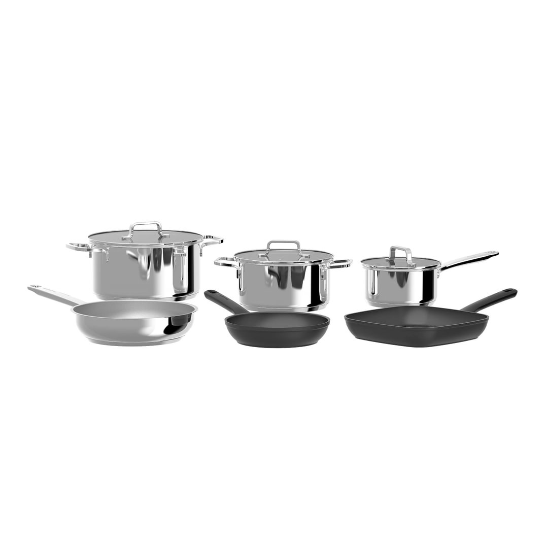 9-pc cookware set Helix