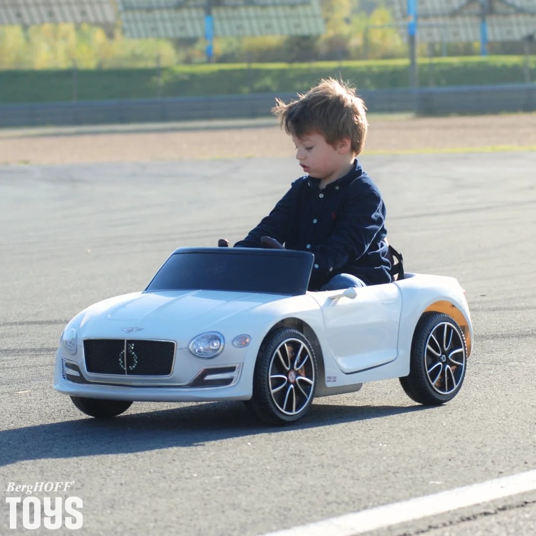 Bentley EXP12 Speed Ride-on Kids Car 12V - White - Berghoff toys