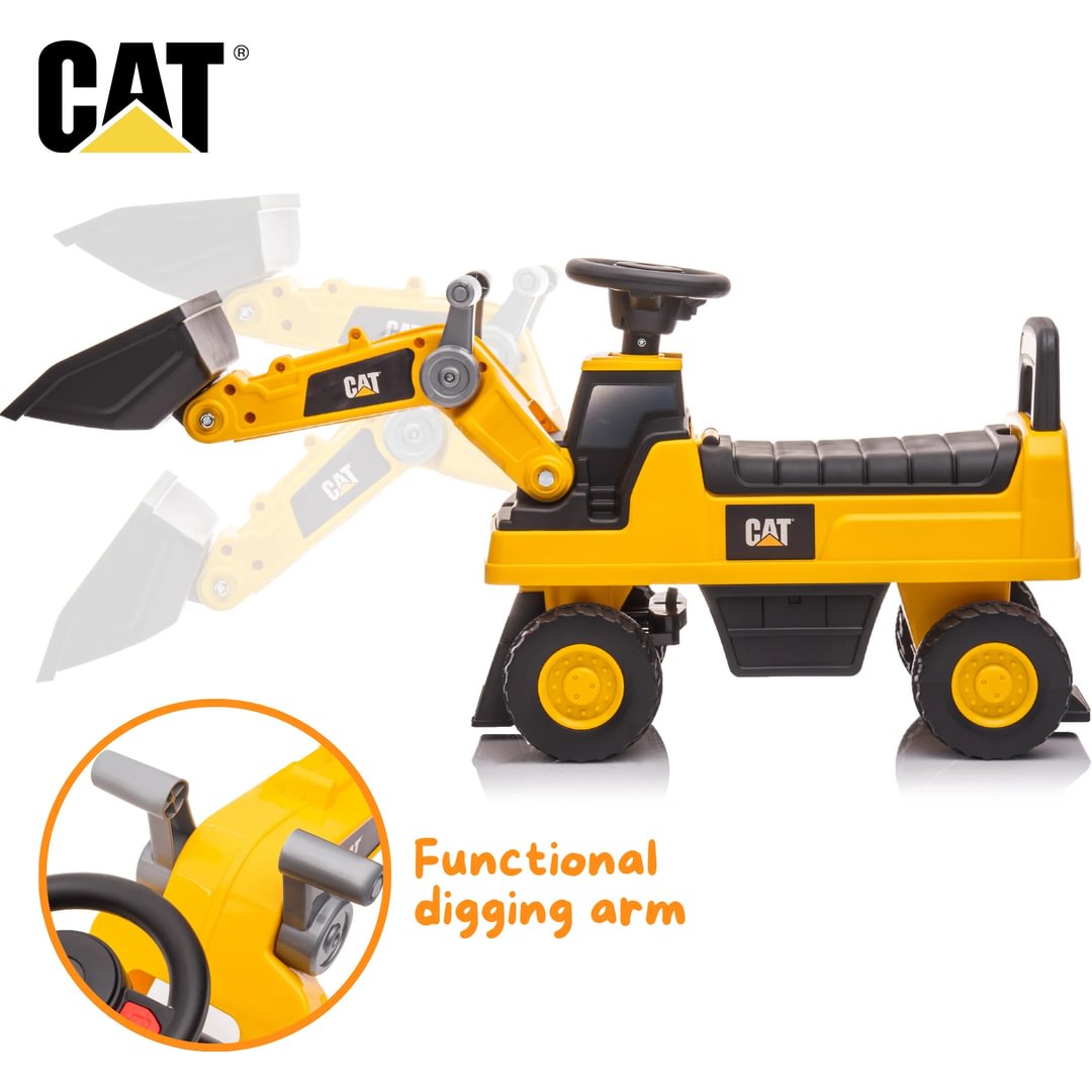 CAT Ride-on Wheel Loader - Yellow - Berghoff toys