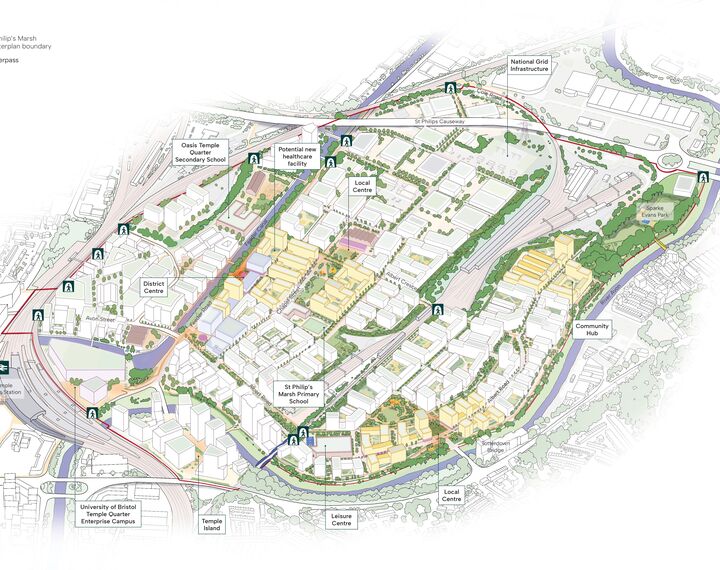 proposed map of the St Philips Marsh development