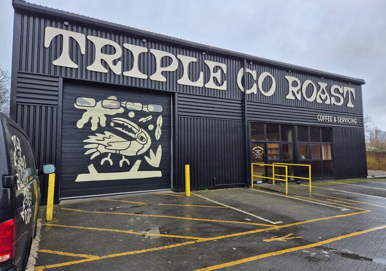 exterior of triple co roast building