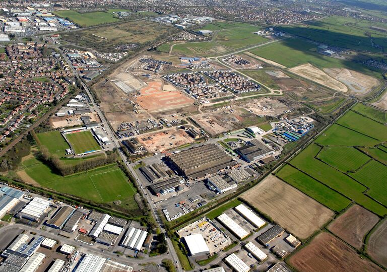 aerial view of westland business park