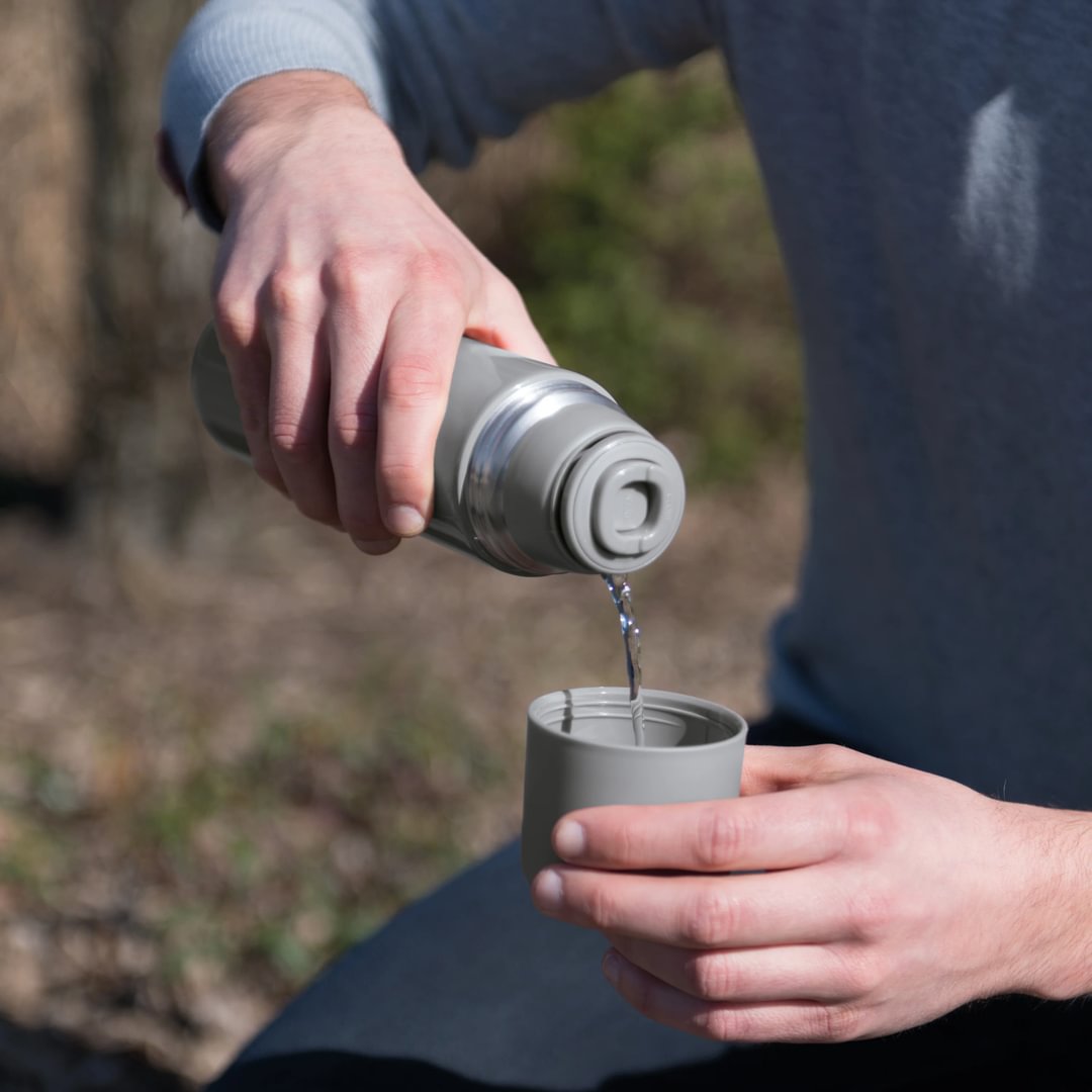 Double walled thermal flask grey 0,50L