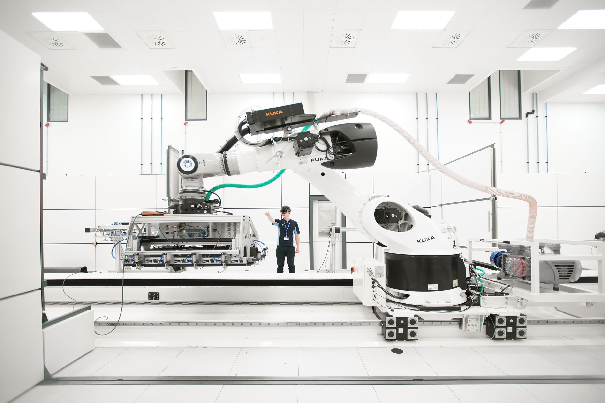 Robotic equipment inside the National Composite Centre