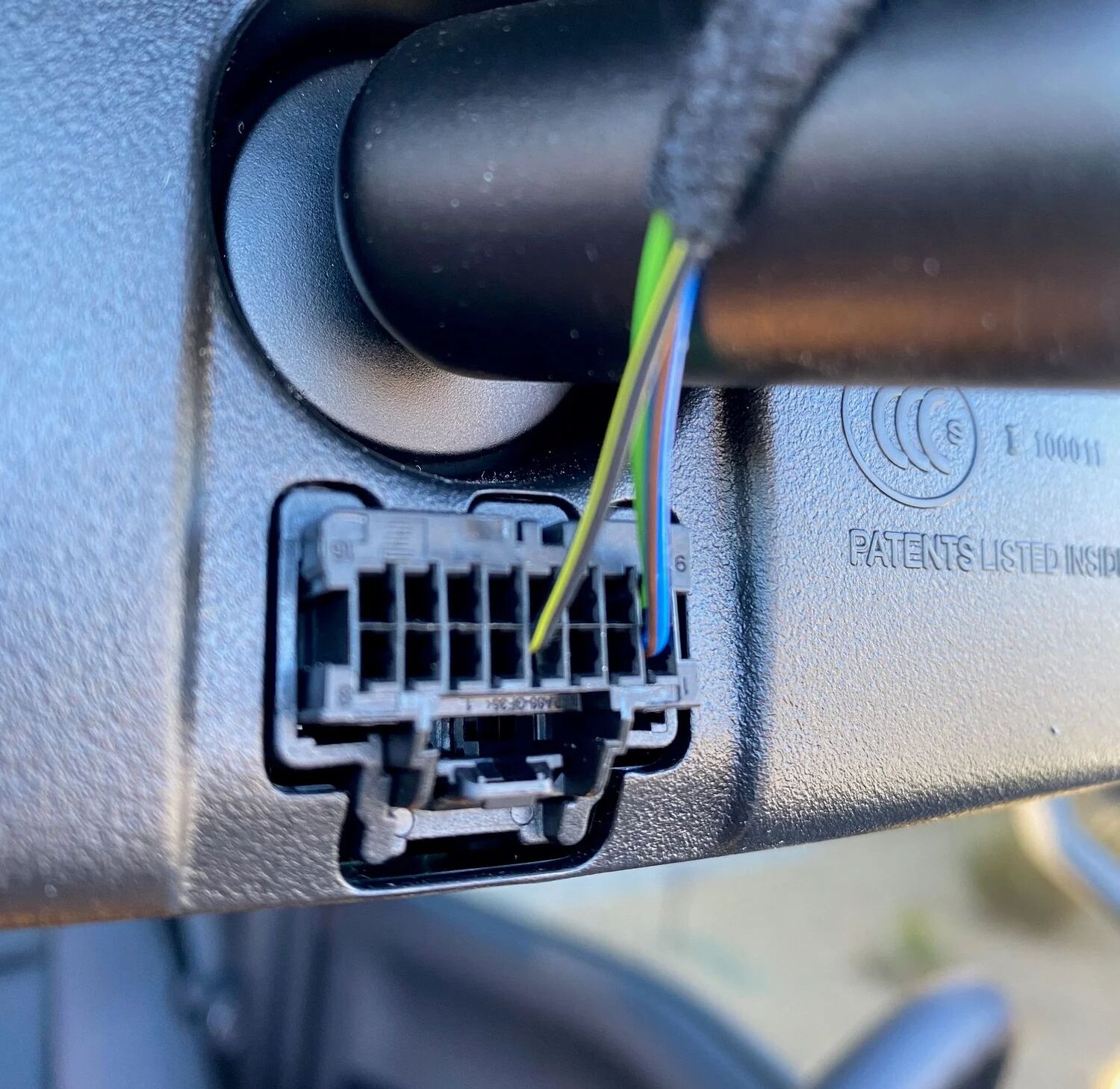 16-pin Type A — Port on vehicle