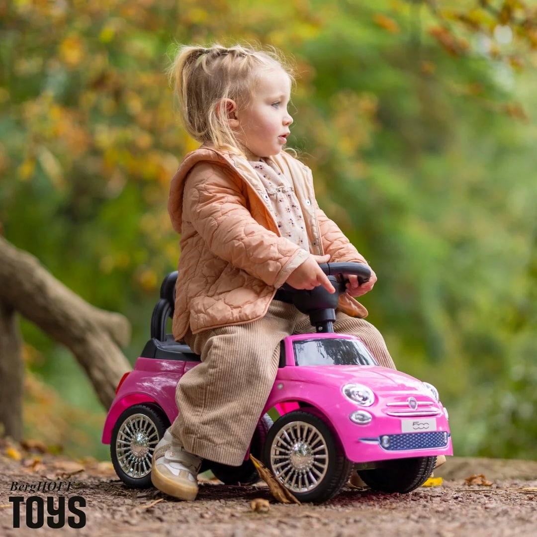 Fiat 500 Ride-on Car Pink Berghoff toys