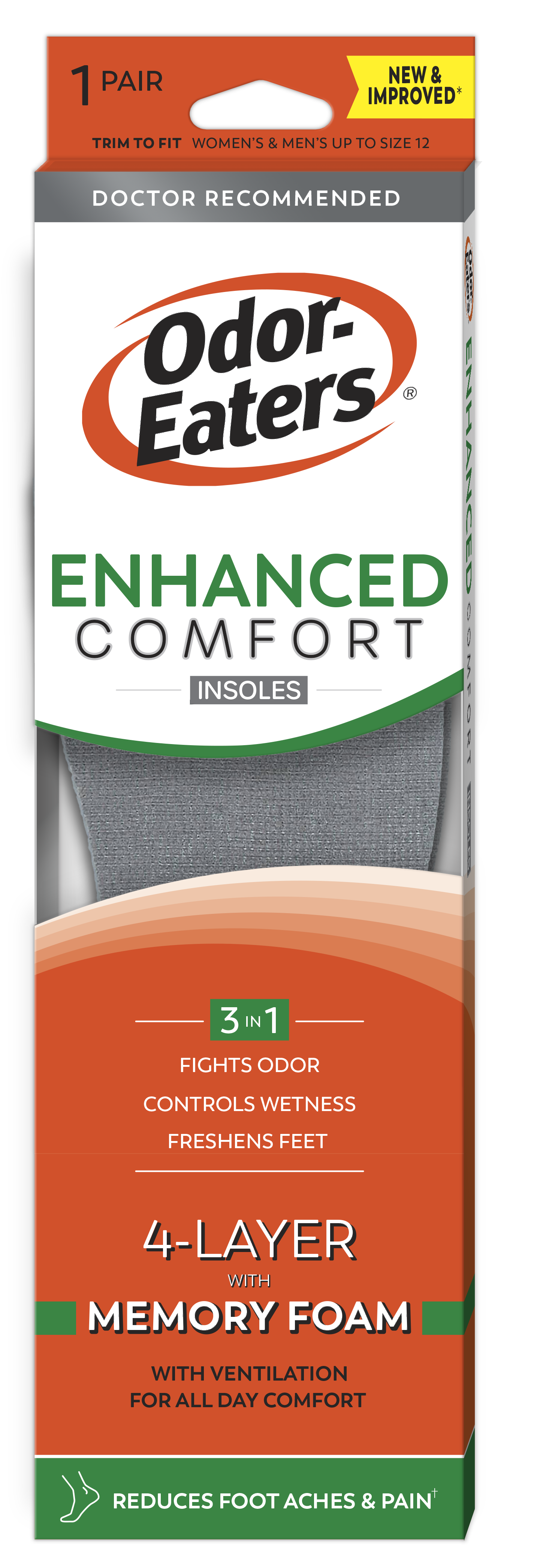 Odor-Eaters Enhanced Comfort Insoles 