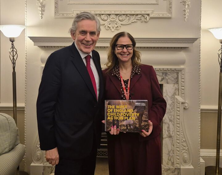 Mayor Helen Godwin and Gordon Brown