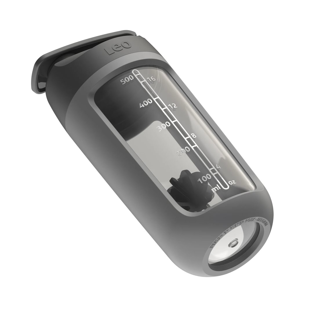 Shaker bottle with powder compartment 0,50L