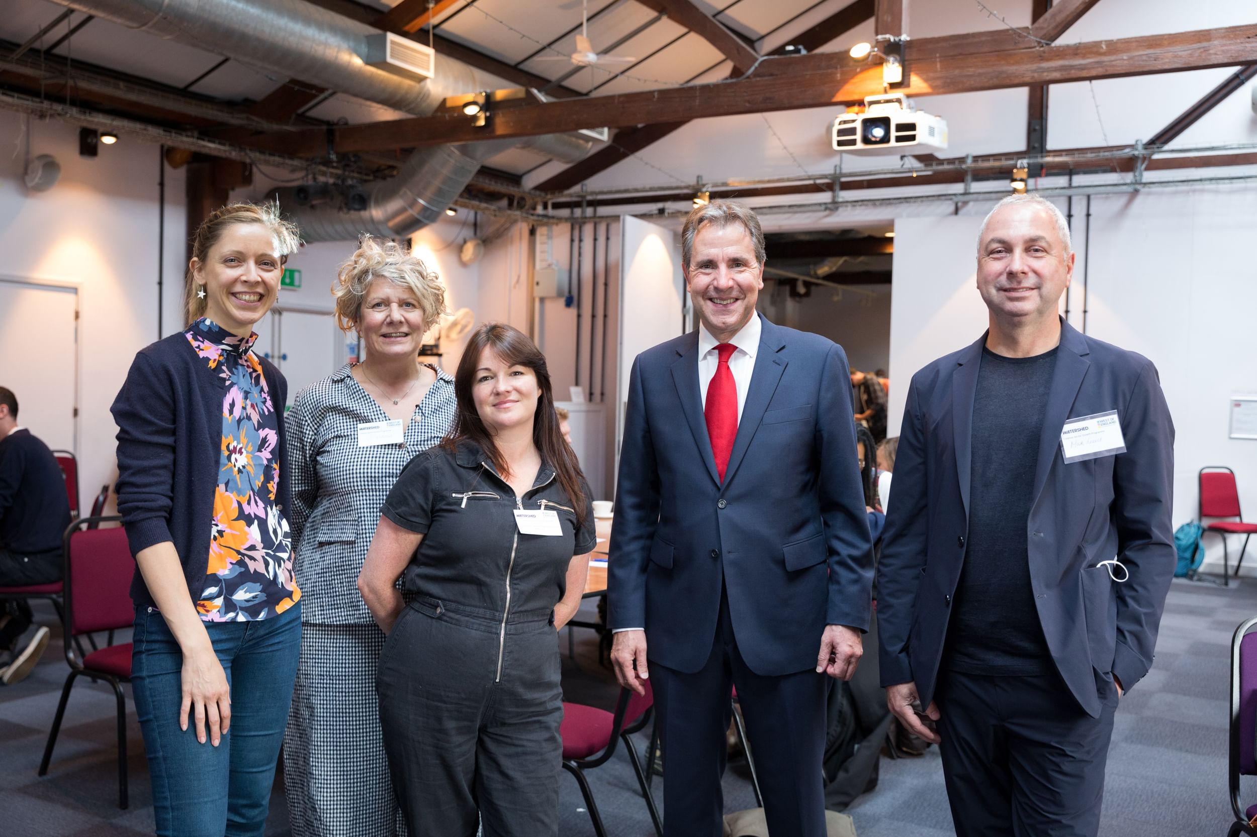 Metro Mayor with staff members from the Bristol Watershed