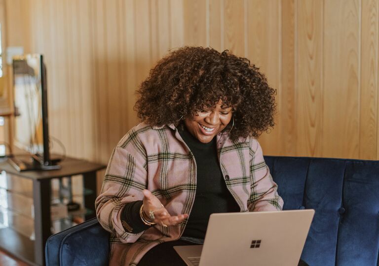 looking for a job on a laptop