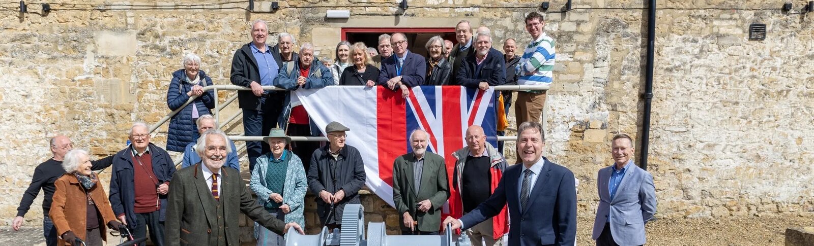 The Mayor with people from museum at Bath at work