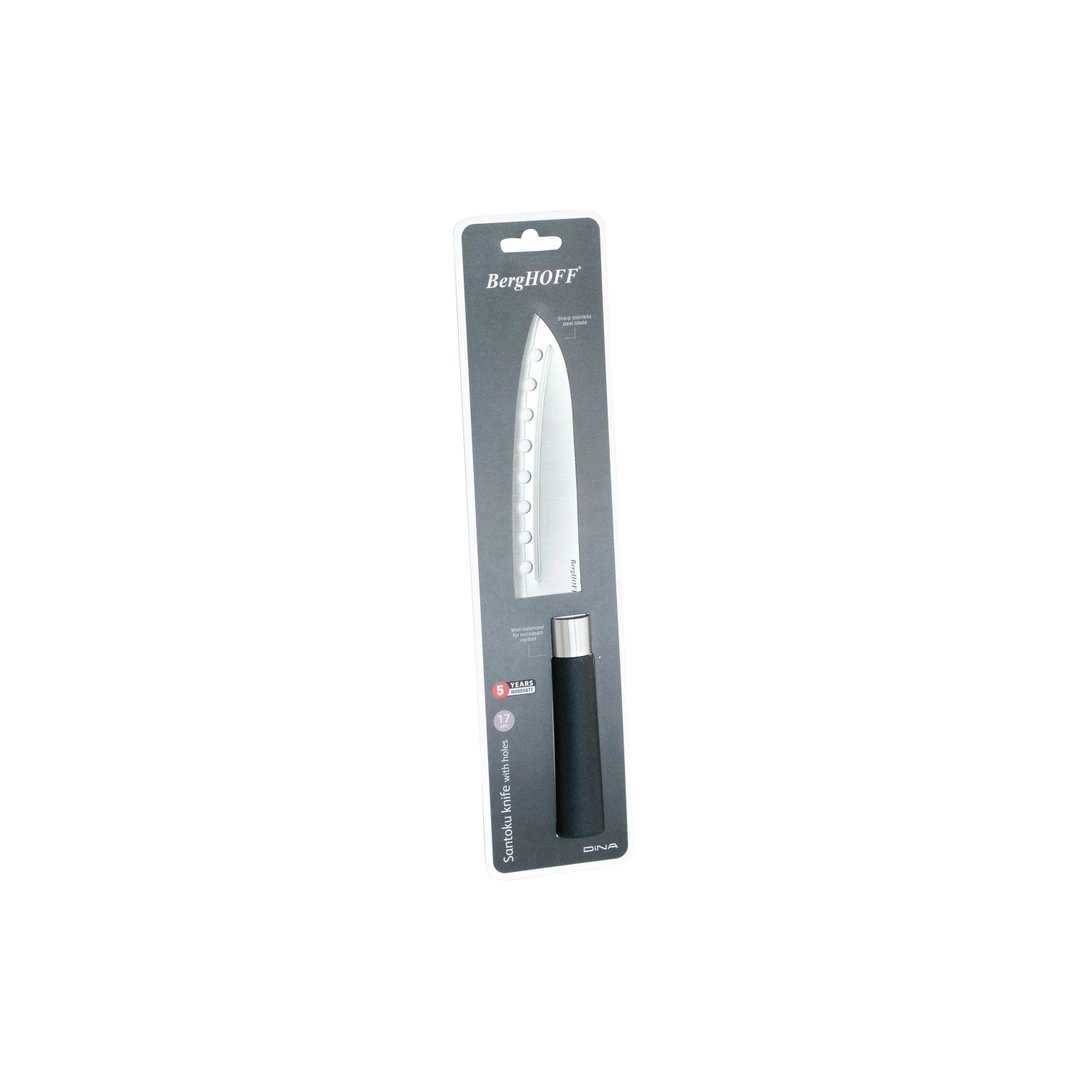 Santoku knife with holes Codon 17cm